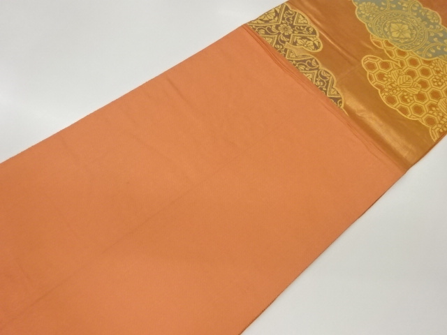 6856833: JAPANESE KIMONO / VINTAGE FUKURO OBI / WOVEN RHOMBUS